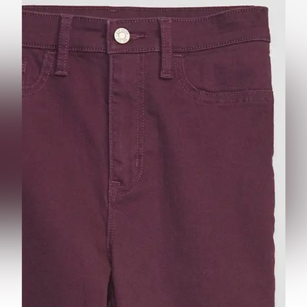 NWT: Gap High-rise “Favorite Jegging” in burgundy